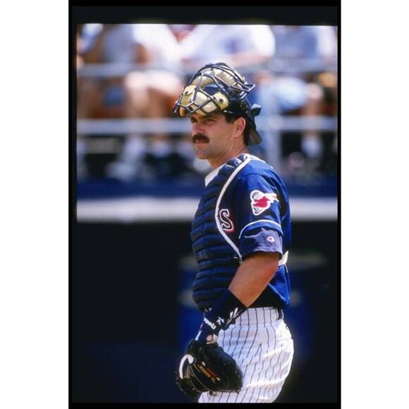 San Diego Padres 1997-1998 Russell DIAMOND jersey 44 M navy orange MLB vintage - Picture 6 of 15